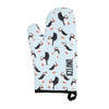 Puffin Blue Tea towel/oven glove set