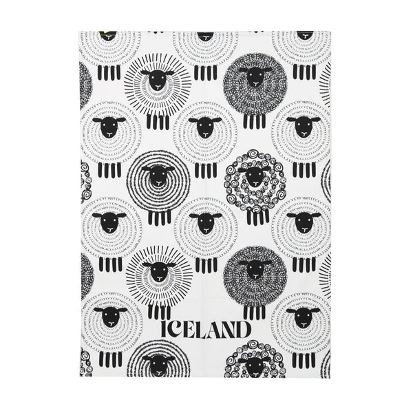 Sheep Tea towel/oven glove set