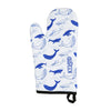 Whale Tea towel/oven glove set