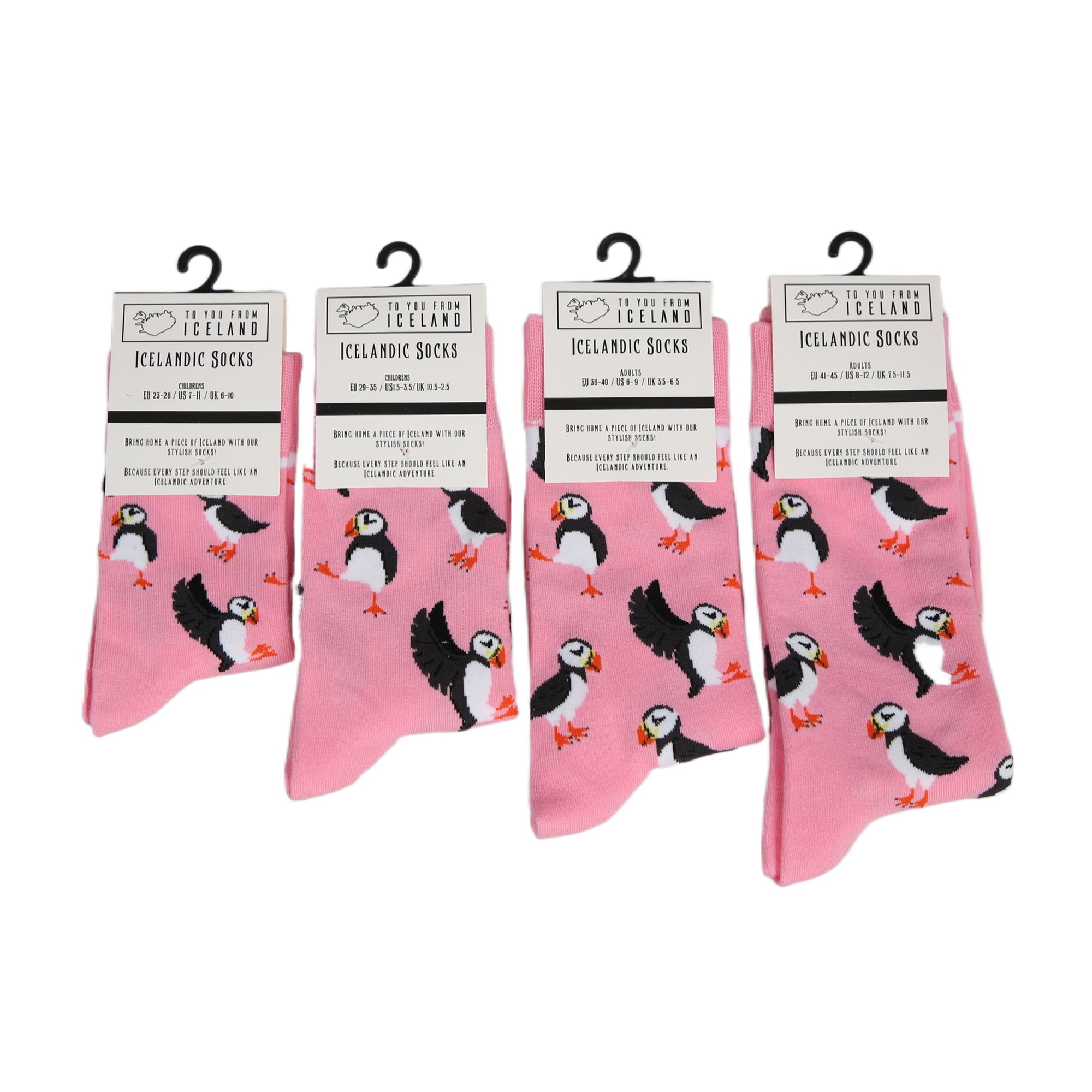 Puffin Pink Socks