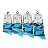 Whale blue socks