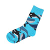 Whale blue socks