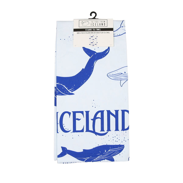 Whale Tea Towel