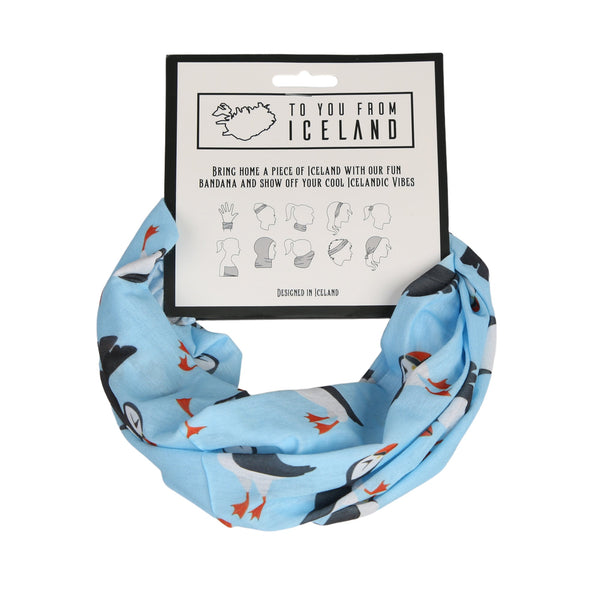 Puffin blue Bandana/buff