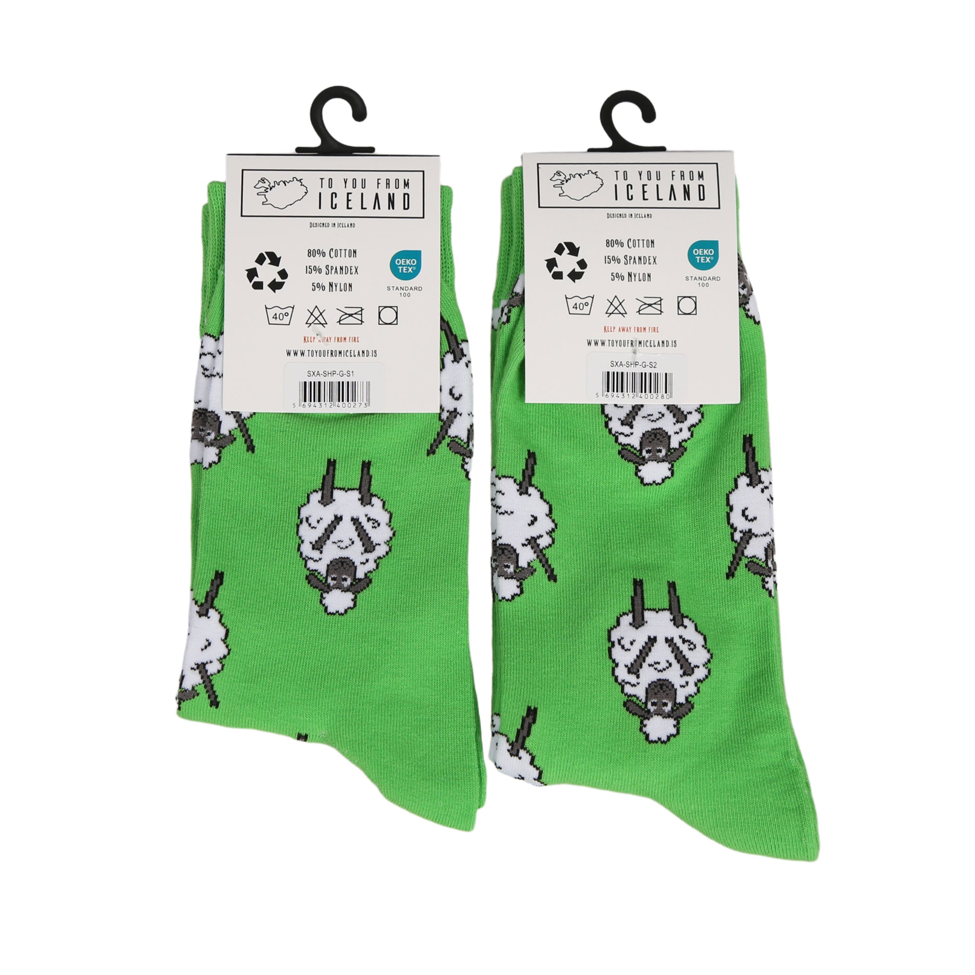 Sheep Green Socks