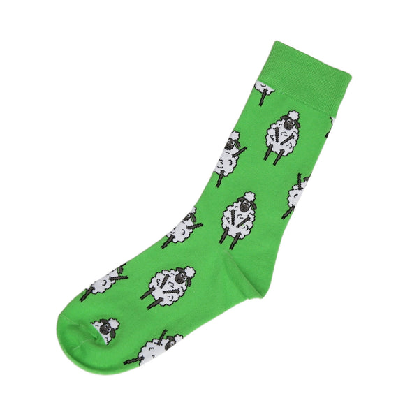 Sheep Green Socks